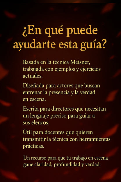 La Verdad Escénica — Método práctico para actuar y dirigir con verdad